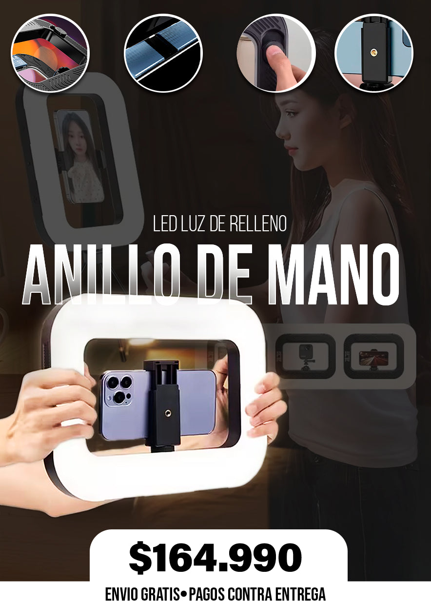 ANILLO DE MANO LED LUZ DE RELLENO