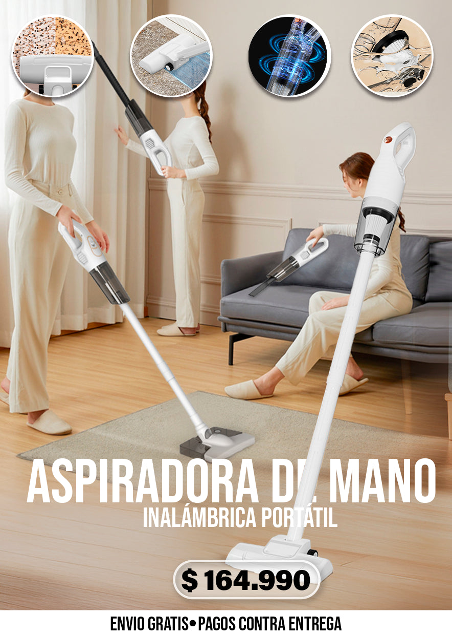 ASPIRADORA DE MANO INALÁMBRICA PORTÁTIL