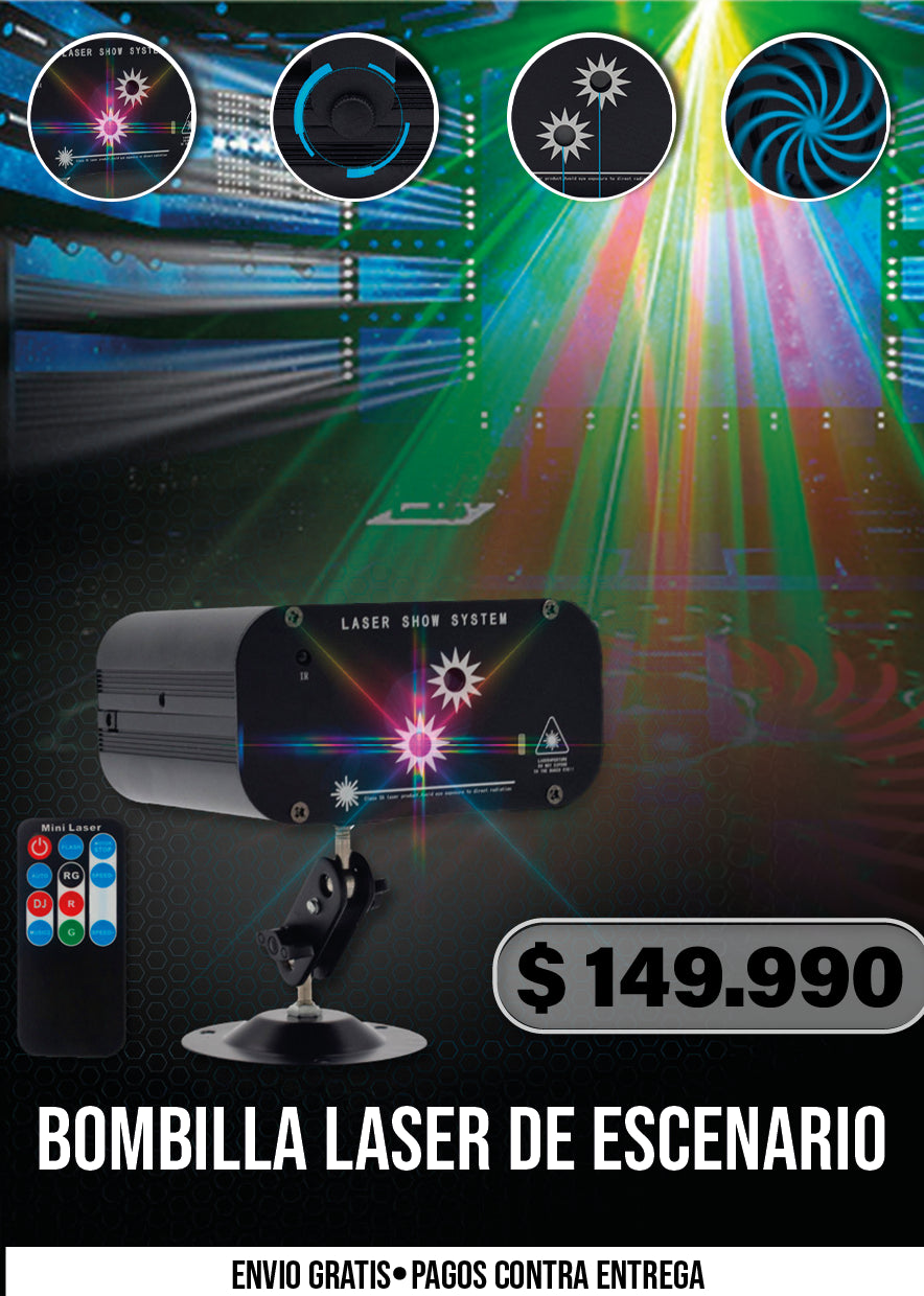 BOMBILLA LASER DE ESCENARIO