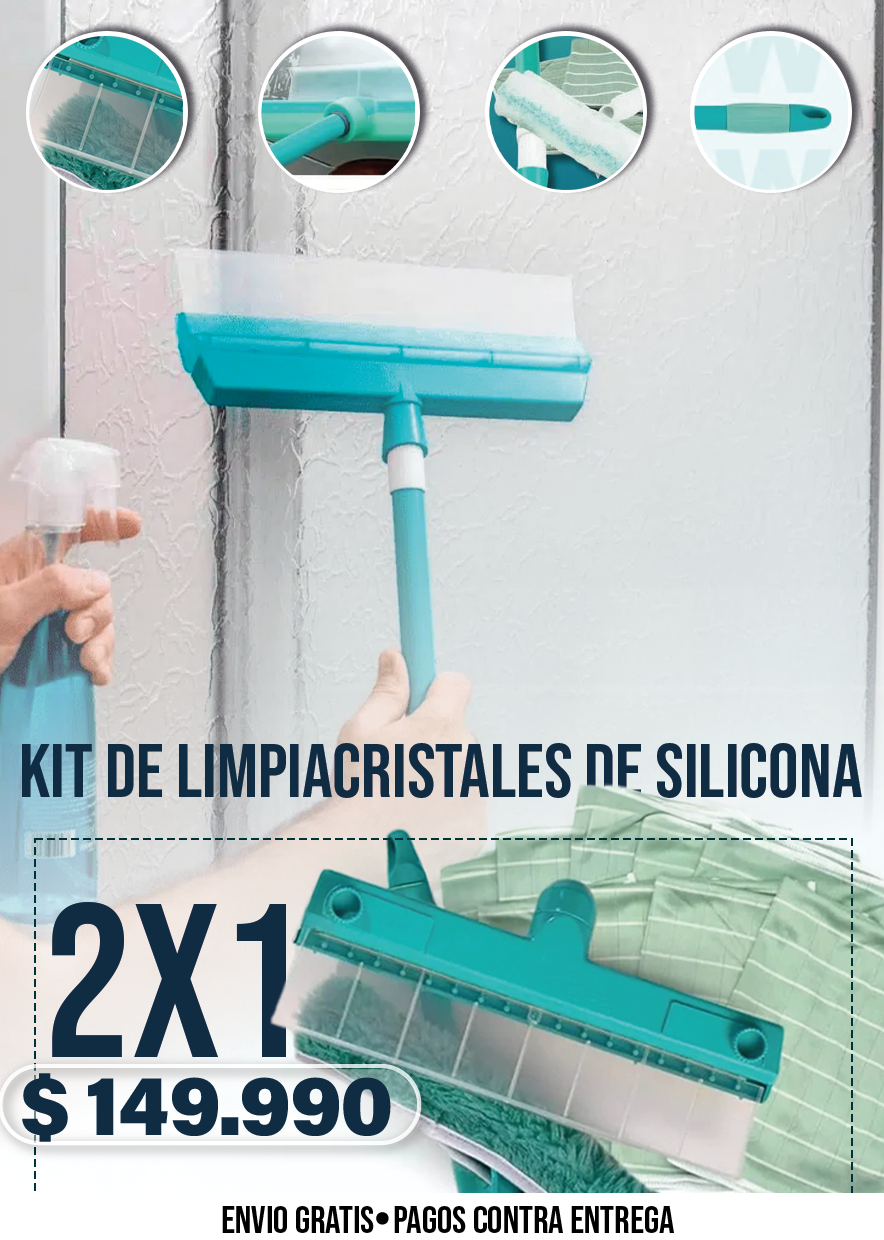 KIT DE LIMPIACRISTALES DE SILICONA